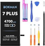 bokman for iPhone 7 Plus Battery Replacement, High Capacity 4700mAh Li-ion Polymer Battery with All Tool Kits