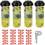 K Rain K2 Pro 3/4" Gear Drive Rotor 5" Pop-Up| 18' - 40' Spray Distance, 40° - 360° Arc Spray Pattern with Full-Circle Gear Driven Rotor | Includes Install Kit (4 Pack)