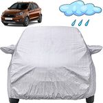 Autofact Waterproof Car Body Cover Compatible with Ford Freestyle 2015 to 2021 with Mirror Pockets (Shinning Silver)