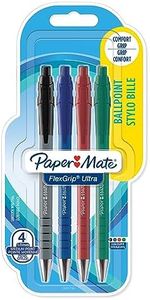 Paper Mate Flexgrip Ultra stylo bille rétractable, pointe moyenne (1,0 mm), couleurs assorties, lot de 4