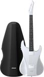 AeroBand Guitar Smart With Silicone Strings, Travel Silent With Detachable Fretboard, Headphone Jack, Built-in Speaker and Drum system, Aeroband APP Play, MIDI (White with Bag)