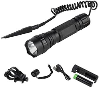 Cajun Bowfishing Picatinny Style Bowfishing Light - 1200 Lumens Performance, Waterproof, and Easily Mountable with Rechargeable Batteries and Pressure Switch