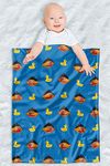 Sesame Street Fleece Baby Blanket, 30"x40" Ernie and Rubber Ducky Pattern, Unisex for Girls & Boys, Infants/Toddlers