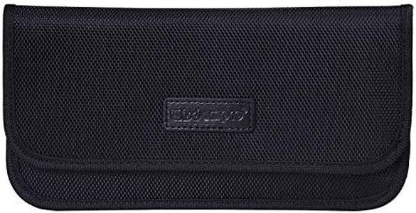 Faraday Bag, Wisdompro RFID Signal Blocking Bag Shielding Pouch Wallet Case for Cell Phone Privacy Protection and Car Key FOB (Black)