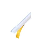 CR* S1LBT2 Shower Door Translucent Silicone Bulb Seal with Pre-Applied Tape for 1/16" to 3/16" Gap - 95 in Long