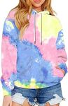 EFAN Womens Oversized Half Zip Pullover Sweatshirts Hoodie Quarter Zip Tops for Teen Girls Fall Trendy Y2K Clothes, 03 Blue, XX-Large