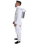 FOREST BEEKEEPING SUPPLY Beekeeping Suit for Men & Women Cotton Apiary Suit with Veil for Beginner & Commercial Beekeepers-Brass Zippers & Thumb Straps-2XL Size