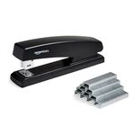 Amazon Basics Stapler with 1000 Staples Black