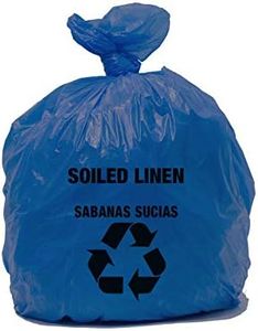 Resilia Heavy Duty Soiled Linen Bags - Hospital Waste Disposal, Laundry Bag, Trash Liner, Sanitary Storage (33 Gallon - 25 Bags, 1 Mil)