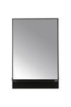 Creative Co-Op Modern Metal Framed Wall Mirror with Shelf