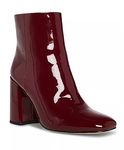 Madden Girl Women's While Ankle Boot, Burgundy Patent, 7