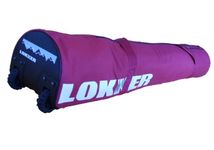 LOKKER Extra Long Double Ski Bag with Wheels for 180cm skis