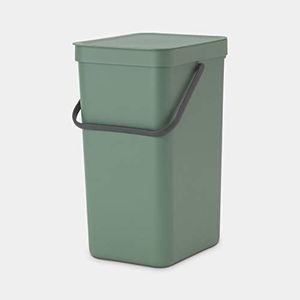 Brabantia Waste Bin Sort and Go 16 Litre Capacity, Fir Green
