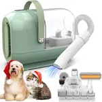 Homeika Pro Dog Grooming Kit & Vacuum, 3L Pet Grooming Vacuum 99% Pet Hair Suction, 5 Pet Grooming Tools, 5 Combs, Pet Vacuum Groomer with Hair Roller, Massage Nozzle for Shedding Dogs,Green