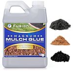 Magnum Mulch Glue: Ready-to-Use Spray for Landscaping, Rock, Gravel, and Rubber Mulch Adhesive by Fusion Chemical (1 Gallon)