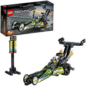 LEGO Technic Dragster, Trasformabile in Hot Rod, Macchina da Corsa 2in1 con Motore Pull-Back, Giochi per Bambini di 7+ Anni, 42103