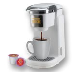 Dolché ONE, Coffee Maker for American Coffee Pods, Compatible with Keurig K-Cups 2.0 Capsules, White Color & UK Plug