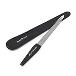 Manicare Sapphire Nail File, Long Double Sided With Coarse and Fine Grit For Shaping and Styling Natural and Artificial Nails, Ideal For Tough Nails, Long Lasting, Perfect For at Home Manicures