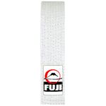 Fuji Solid Rank Karate Judo TKD Belts - Premium Cotton Belts with Durable Stitching for All Mixed Martial Arts (White, 00)