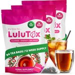 LULUTOX Herbal Wellness Tea - Dandelion, Ginseng & Ginger with Matcha & Botanicals - Supports Your Wellness Routine - Vegan, Natural, Peach Flavor (3 Pack x 28 Servings)