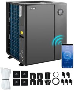 VEVOR 104790 BTU Inverter Pool Heat Pump, All-DC Technology Electric Heater for In-Ground Pools up to 27,738 Gal, WiFi App Remote Control with Multiple Protection for Swimming Parties