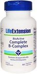 Life Extension Bioactive Complete B-Complex 60 Vegetarian Capsules-Pack-3