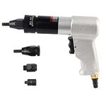 Air Riveter Gun Pull Nut Automatic Pneumatic Riveting Nut Gun Tool 1/4 Inlet Port (M6/M8 600rpm)