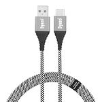 Dyazo 3.0 Amp 6 Ft Nylon Braided Fast Charging Type C USB Cable/Wire/Charging Cord With Flexi Head Technology Compatable With Samsung Galaxy S10 S10+ S10 E S9 S8 Plus Note 8.Moto Z,USB C Devices(pack of 1)