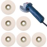 Xreuctop Angle Grinder Wool Buffing Disc, Pack of 6 Polishing Disc, Angle Grinder, Polishing Attachment, Angle Grinder for Polishing Discs for Drill, Angle Grinder Grinding Tool (100 mm)