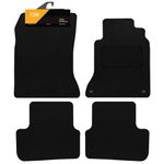 FSW - Tailored Mats - Fits MERCEDES A Class 2012-2018 - Black Carpet - Anti Slip Mat - Non Slip Car Floor Mat, Fitted With Clips & Granulated Backing - 4 Pc Floor Mat Only