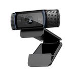 Logitech C920 HD Pro Webcam, Camera Web, Widescreen Video Calling and Recording, 1080p Camera, Desktop or Laptop