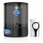 aquaultra Mountain Water RO+UV Water Purifier Filter for Home | Pre-Filter Set | 70% High Water Saver | Copper Rich | 9L Large Storage Tank | 20x Impurity Removal vs Local Purifiers | Black