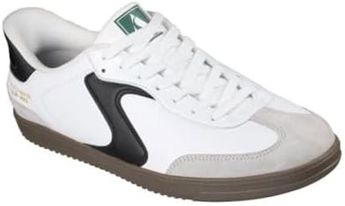 Skechers Men's Slip-Ins: Hotshot - Relegate Sneaker, Wide Fit - White/Black, US 7