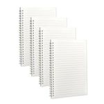 4 Packs Spiral Notepad A5 Lined Rep