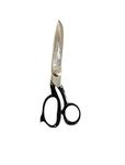 Stainless Steel Heavy Duty Black Color Handle 8'' & 10''Dress Making Carpet Scissors Heavy Shears Fabric Cutting Sharp Tailor Crafting Scissors (8'')