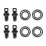 (Black(4pcs)) - Booms Fishing HK1 Magnetic Hook Keeper