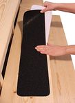 6"x30" Non-Slip Stair Treads Outdoor Tape - Black Anti-Slip Strips