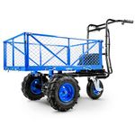 Landworks Utility Service Cart Wheelbarrow Power Wagon, Super Duty Electric 48V DC Li-Ion Battery Powered, 500 lbs Load & 1000+ lbs Hauling Capacity, Farm & Garden Dump with Modular Cargo Bed