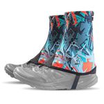 Azarxis Low Trail Gaiters Reflective Ankle Gators Protective Shoe Covers with UV Protection & Breathable & Sand Prevention for Women & Men & Youth Hiking Climbing (Red - Large)
