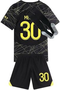 Casmyd Soccer Jerseys for Boys Kids 2024 HOM/Awy Kit Football Jersey Set Youth Sports Team T-Shirt&Shorts Soccer Uniform