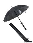 Kurop Samurai Swords Handle Umbrella Ninja Katana Japanese Long Umbrella with 16 Ribs