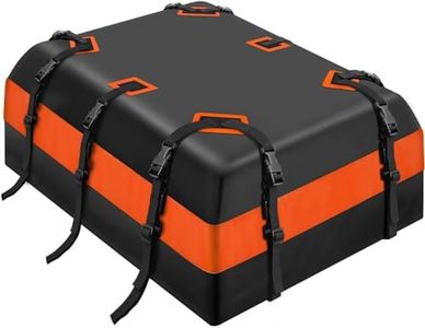Pangutiandi Car Rooftop Cargo Carrier Roof Bag Waterproof for All Top of Vehicle with/Without Rack Includes Topper Anti-Slip Mat, Reinforced Straps, 6 Door Hook and Luggage Lock(21 Cubic Feet)