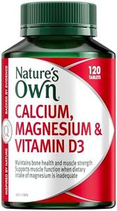 Nature's Own Calcium, Magnesium & Vitamin D Tablets 120 - Dietary Supplement - Maintains Bone Health and Strength - Supports Calcium Absorption and Muscle Function