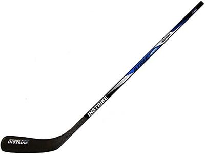 Instrike Street ST4000 Senior Raquette de hockey sur glace en bois 152 cm (env. 152 cm) de qualité supérieure pour hockey sur glace (gauche – main inférieure – donc normal pour droitier)