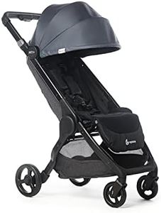 Ergobaby Metro+ Compact Baby Stroller, Lightweight Umbrella Stroller Folds Down for Overhead Airplane Storage (Carries up to 50 lbs), Car Seat Compatible, Slate Grey