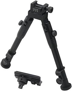 CCOP USA 9" inch Tactical Hunting Rifle Picatinny Swivel Stud Mount Bipod BP-59S , Black , Small