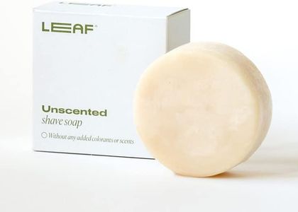 Leaf Shave | Shave Soap Bar - All-Natural, Fragrance-Free Bar Soap for Shaving for Women & Men, 3 oz
