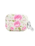 Wildflower Cases - Peony Floral Airpods Pro Case, Compatible with Apple Airpods Pro Only | Pink, Yellow, Floral, Bouquet, Trendy, Protective Cover, Keychain, Women Owned Small Business