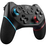 Wireless Pro Controller Compatible for Nintendo Switch Sefitopher Bluetooth Switch Pro Controller Gampad Joypad,PC Wired Controller Supports Gyro Axis Turbo and Dual Vibration with Charging Cable