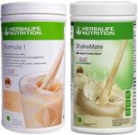 Herbalife Nutrition Weight loss Combo Pack New ShakeMate with Formula 1 Vanilla flavor (1000 gm) Protein Shake (500 g, 500 g, Vanilla, Unflavored)